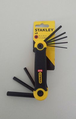 Stanley Stiftschlüssel metrisch, 2-69-264, sechskant, 8-Teilig, Schraubendreher