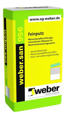 1,97 €/ kg) 25kg Weber Feinputz weber. san 956 wasserdampfdurchlässig