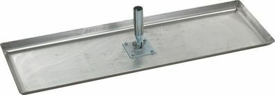 Aluminium-Betonschieber 98 x 30cm Dülle Ø 32 mm Seitenrand Gelenk-Stielhalterung