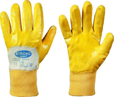 Stronghand 0553 Toronto Handschuh 100% Baumwolle Arbeit Nitrilbeschichtet