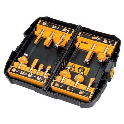 DeWalt Fräser-Set 12-tlg., Schaft Ø 8 DT90016-QZ