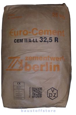0,60 €/ kg) Portlandkalksteinzement CEM II/ A-LL 32,5 R Zement