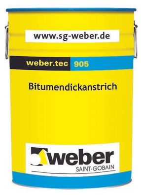 7,85 €/ l ) 33 Liter weber. tec 905 Bitumenschutzanstrich, Beschichtungsmasse