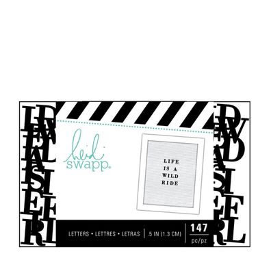 Heidi Swapp | Letterboard alphabet 1,3cm 147pcs black