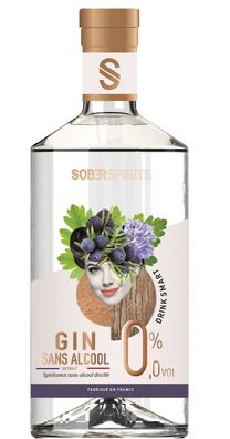 Sober-Gin- Alkoholfreier Gin Extrakt - destillierte alkoholfreie Spirituose 0,5l 0,0%