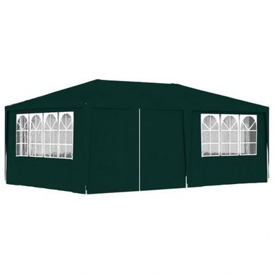 Profi-Partyzelt mit Seitenwänden 4×6 m Grün 90 g/ m²