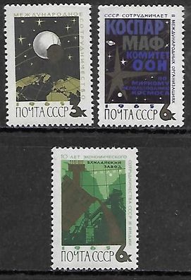 Sowjetunion postfrisch Michel-Nummer 3076-3078
