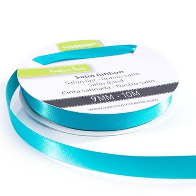 Vaessen Creative | Satinband 9mmx10m Turquoise Blau