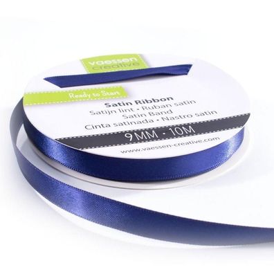 Vaessen Creative | Satinband 9mmx10m Dunkel Blau