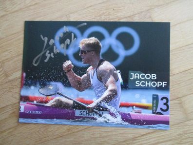 Kanu Sportler Jacob Schopf - handsigniertes Autogramm!!!