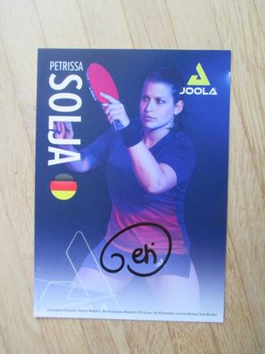 Tischtennisstar Petrissa Solja - handsigniertes Autogramm!!