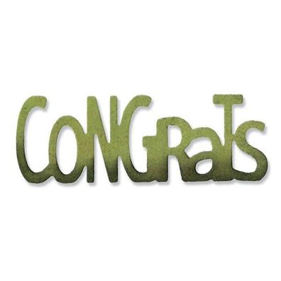 Sizzix | Sizzlits die Phrase congrats