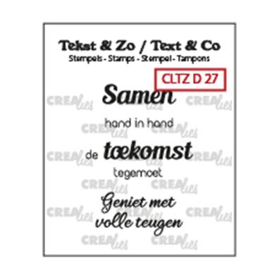 Crealies | Text & Zo Niederländische Text Stempel No.27 "Samen"