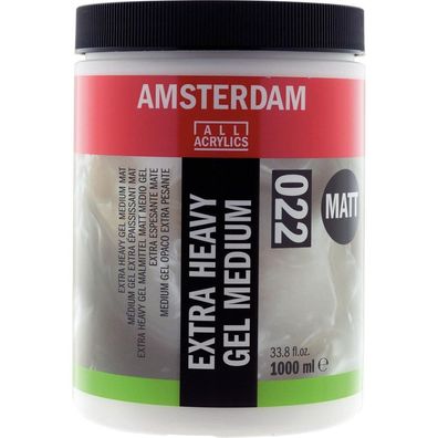 Amsterdam | Extra Heavy Gel Malmittel Matt Gefäß 022 Flasche 1000ml