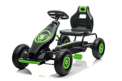 Gokart Super Power XLKinderfahrzeug Tretfahrzeug Pedal Go-Kart Tretauto Luftbereifung