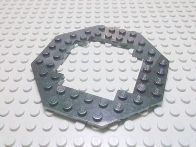 Lego 1 Loch Platte oktagonal 10x10 Schwarz Nummer 6063