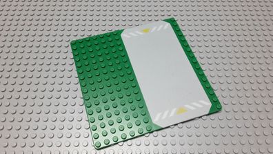 Lego 1 Platte dünn Grün 16x16 Bedruckt Nummer 30225p01