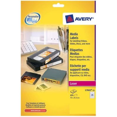 Avery 600x Etiketten Aufkleber A4 Mini Data Cartridge DDS DAT 8D etc Band Bänder