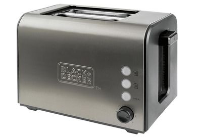 BLACK DECKER Toaster BXTO900E 2 Scheiben Edelstahl