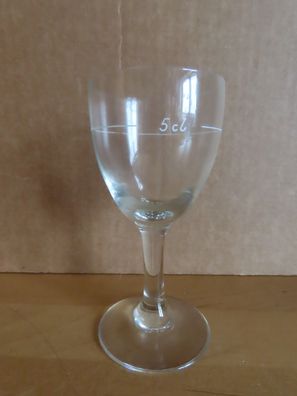 Schnapsgläser Schnapsglas einfach auf Fuß Eichstrich 5cl (50ml)