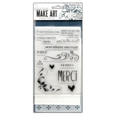 Ranger | Make art Stamp, die & stencil set Merci & more