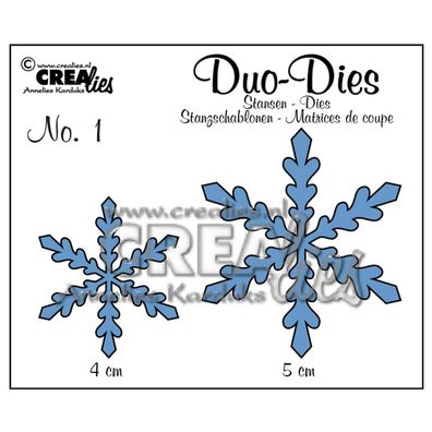 Crealies | Duo Dies no.1 Schneeflocken 1