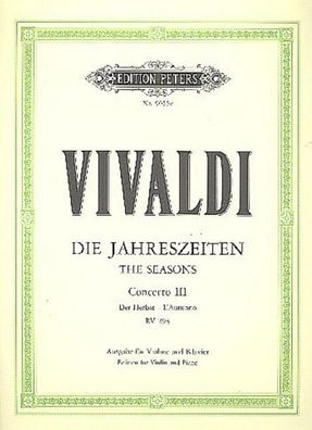 Vivaldi - Concierto en Fa Mayor (RV293) Op.8 n? 3 ""El Oto?o"" para Violin ...