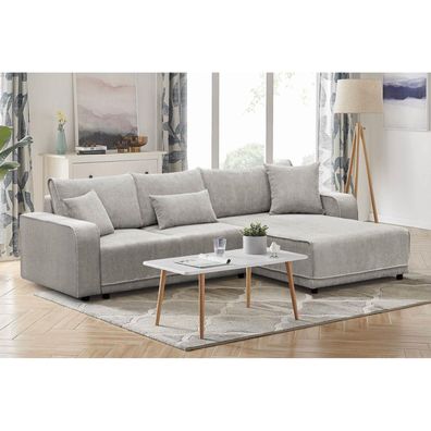 L-förmig Ecksofa PRIMO Couch mit Schlaffunktion + Stauraum Sofa 290cm Wohnzimmer
