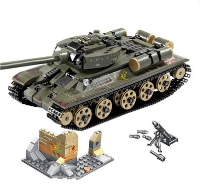 T34-Panzer Armee Soldaten Medium Tank UDSSRArmy Waffen 683teilig Cobi kompatibel