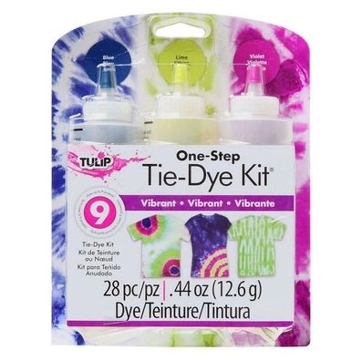 Tulip one-step tie dye | Tie dye kit 3 colors Vibrant