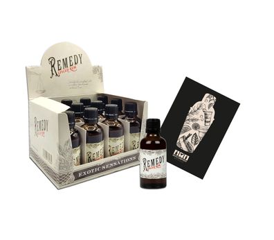 Remedy Spiced Rum Miniatur 12x 50ml (41,5% vol)- [Enthält Sulfite]