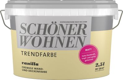2,5L Schöner Wohnen -Trend Wandfarbe matt Vanilla
