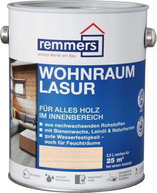 750ml Remmers Wohnraumlasur Weiss