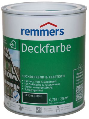 750ml Remmers Deckfarbe Flaschengrün