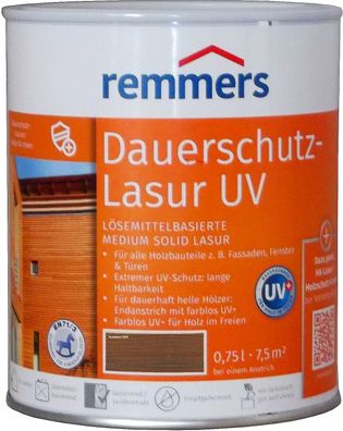 750ml Remmers Dauerschutz-Lasur UV Nussbaum