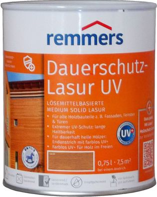 750ml Remmers Dauerschutz-Lasur UV Teak