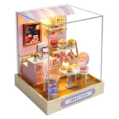 3D-Puzzle DIY holz Miniaturhaus Modellbausatz Puppenhaus Sweet Talk