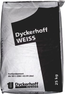 25kg Weißzement Dyckerhoff Weiss FACE CEM I 42,5 R