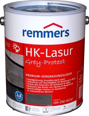 5L Remmers HK Lasur Anthrazitgrau Grey Protect