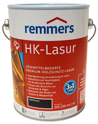 2,5L Remmers HK Lasur Ebenholz