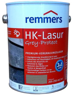 2,5L Remmers HK Lasur Graphitgrau GP