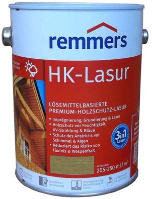2,5 Liter Remmers HK Lasur Salzgrün