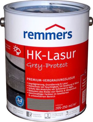5L Remmers HK Lasur Graphitgrau Grey-Protect