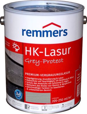 5L Remmers HK Lasur Platingrau Grey Protect