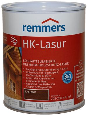 750 ml Remmers HK Lasur Kastanie