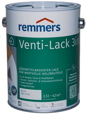 2,5L Remmers Venti-Decklack weiß RAL9016