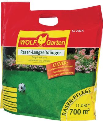 11,2kg Wolf Garten LD 700 A Rasen-Langzeitdünger