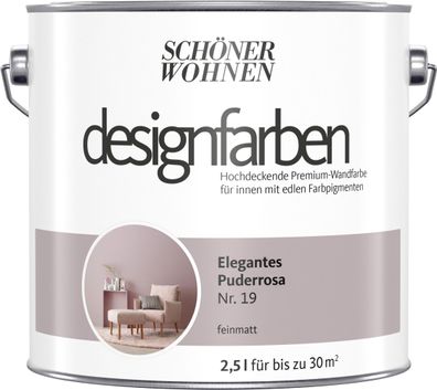 2,5L Schöner Wohnen Designfarbe Elegantes Puderrosa 19