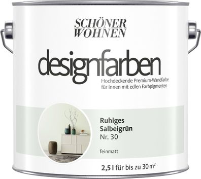 2,5L Schöner Wohnen Designfarbe Ruhiges Salbeigrün 30