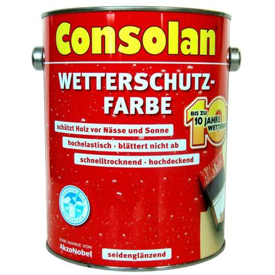 2,5 Liter Consolan Wetterschutzfarbe Grün (206)